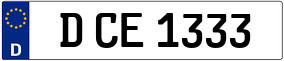 Trailer License Plate